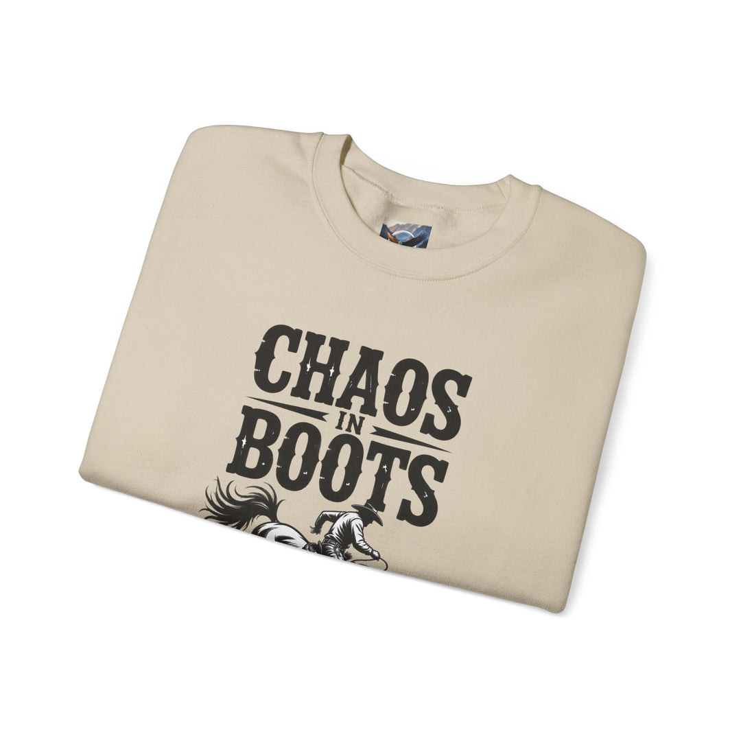 Chaos in Boots Bronc Crewneck Sweatshirt
