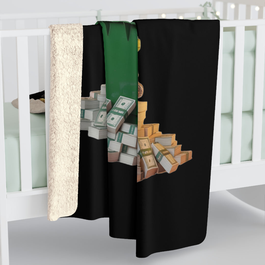 Sherpa Fleece Blanket - Dirtbag Millionaire Design