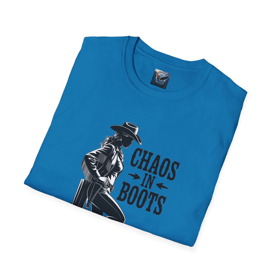 Chaos in Boots - Cowgirl Rebel T-Shirt