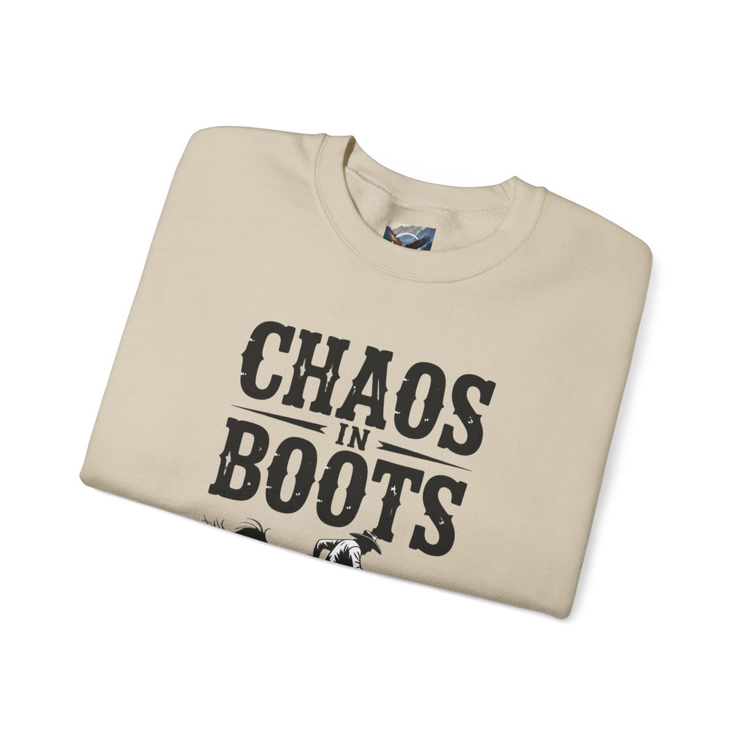 Chaos in Boots Bronc Crewneck Sweatshirt