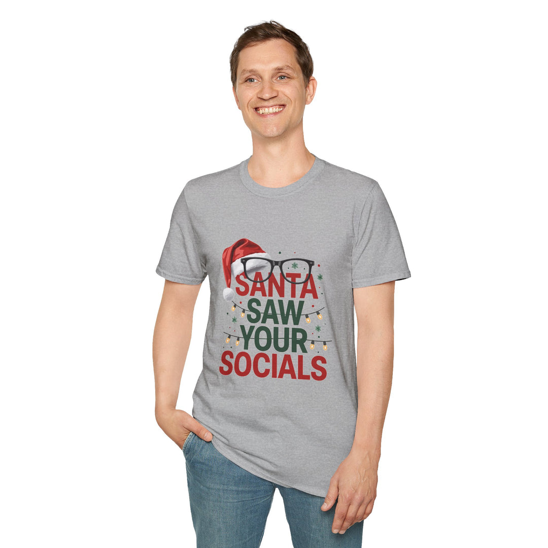 Santa Saw Your Socials T-Shirt