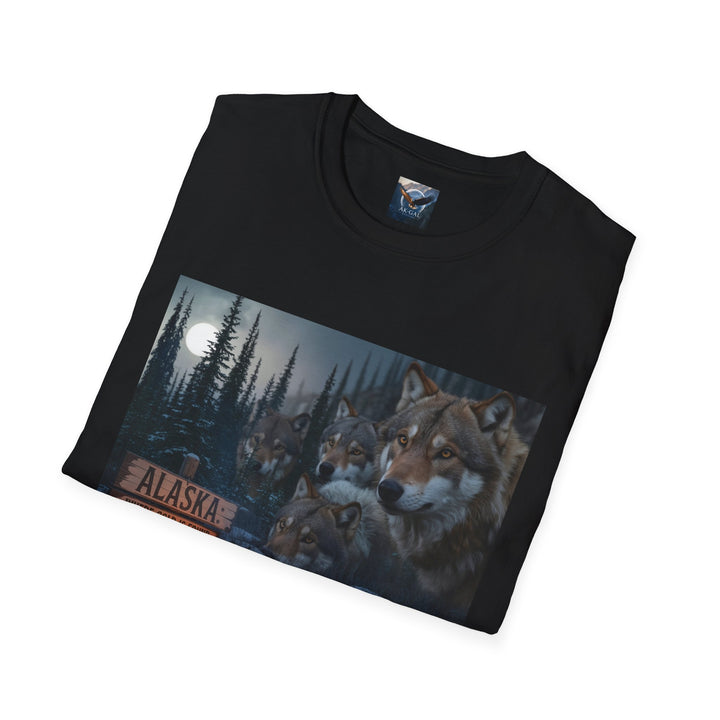 Alaska - Where Gold is Found and Wolves Find You T-Shirt