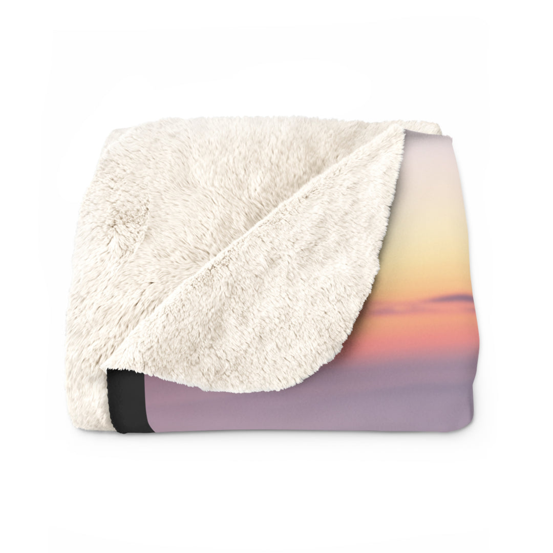 Joy Comes in the Morning Sherpa Fleece Blanket