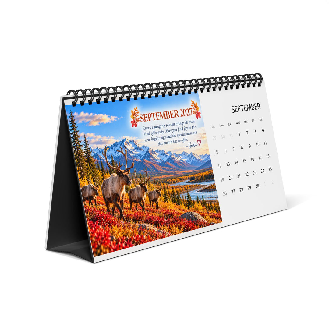 A Letter for You Alaska 2027 Desktop Calendar
