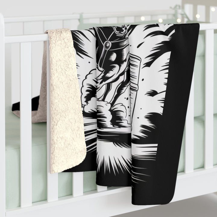 Sherpa Fleece Blanket - Chaos in Boots - Barrel Queen A Design