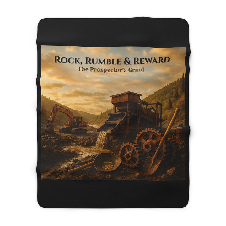 Sherpa Fleece Blanket - Rock, Rumble & Reward Design