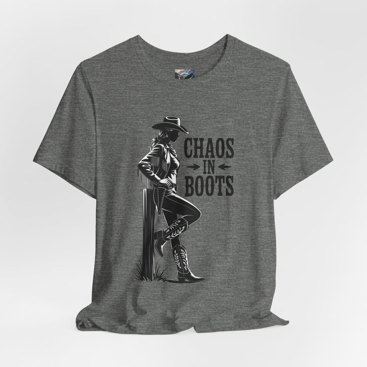 Chaos in Boots T-Cowgirl Rebel (Bella)