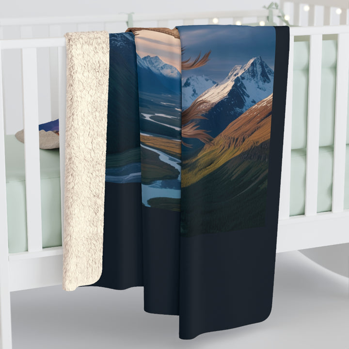 The Lord is My Banner Sherpa Fleece Blanket