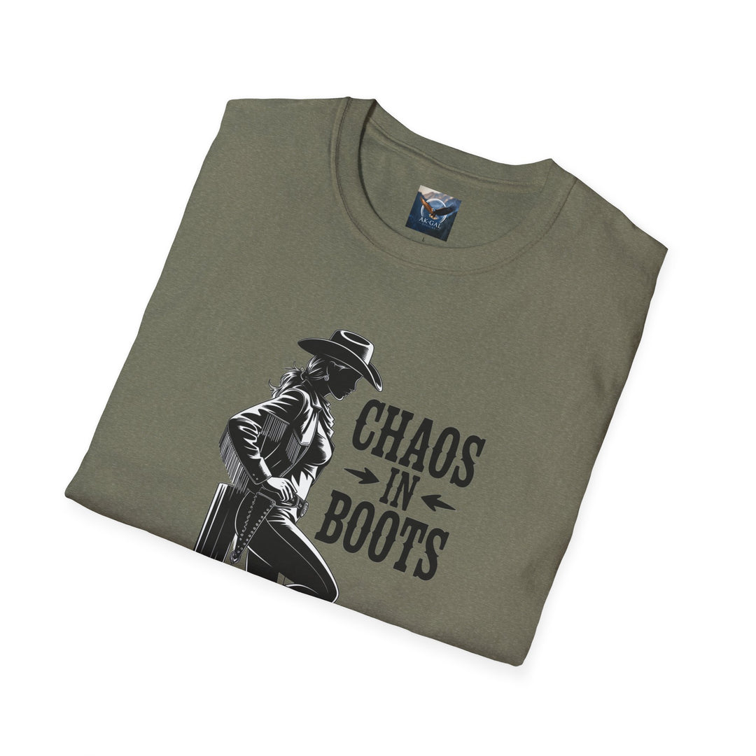 Chaos in Boots - Cowgirl Rebel T-Shirt