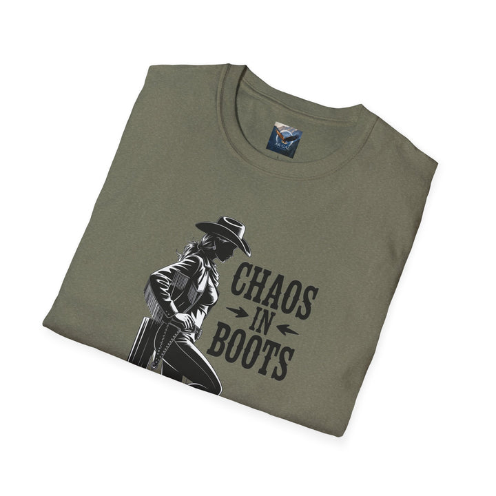 Chaos in Boots - Cowgirl Rebel T-Shirt