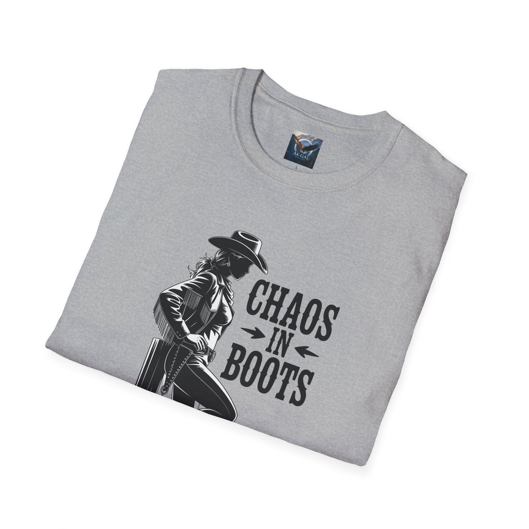 Chaos in Boots - Cowgirl Rebel T-Shirt