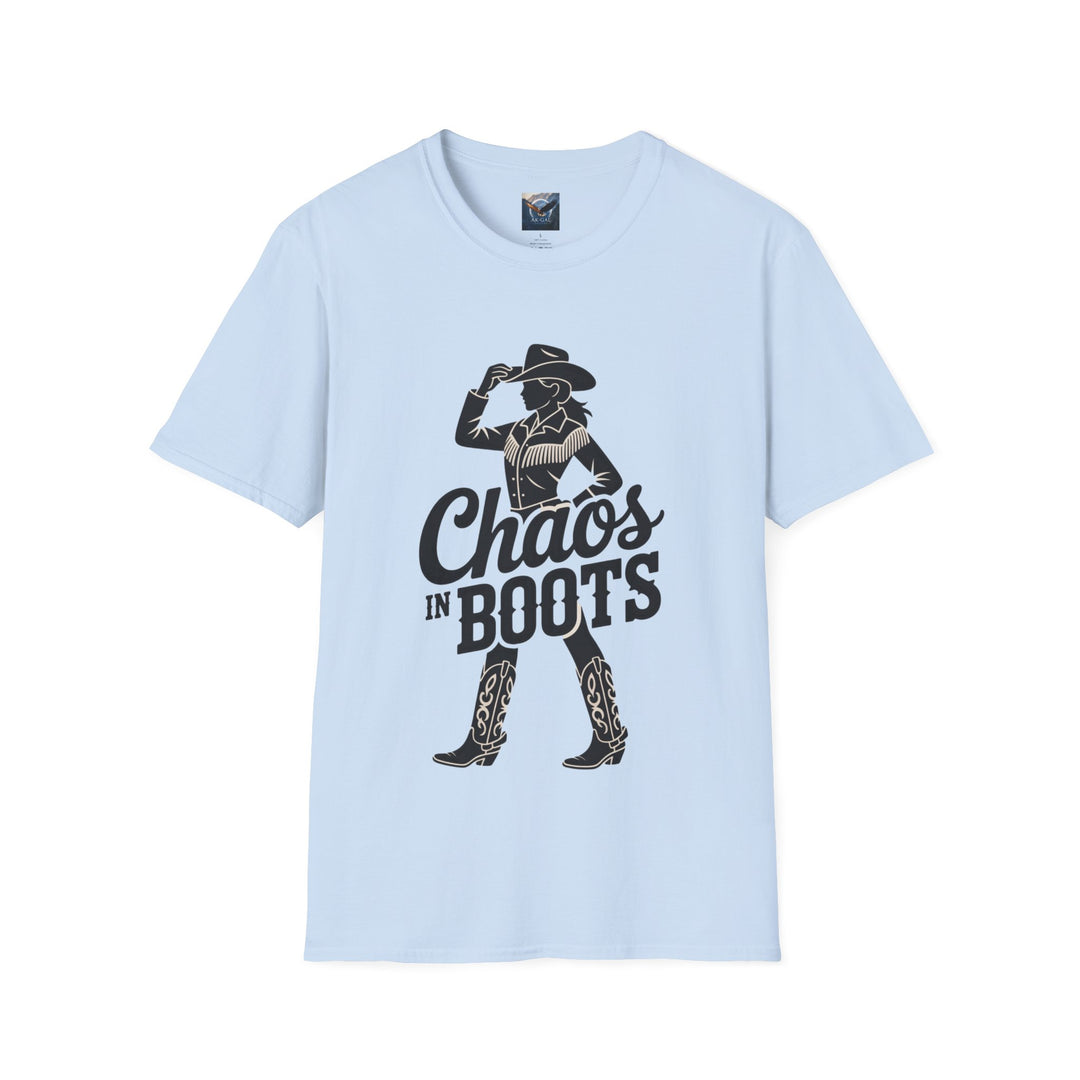 Chaos in Boots Cowgirl Grit T-shirt