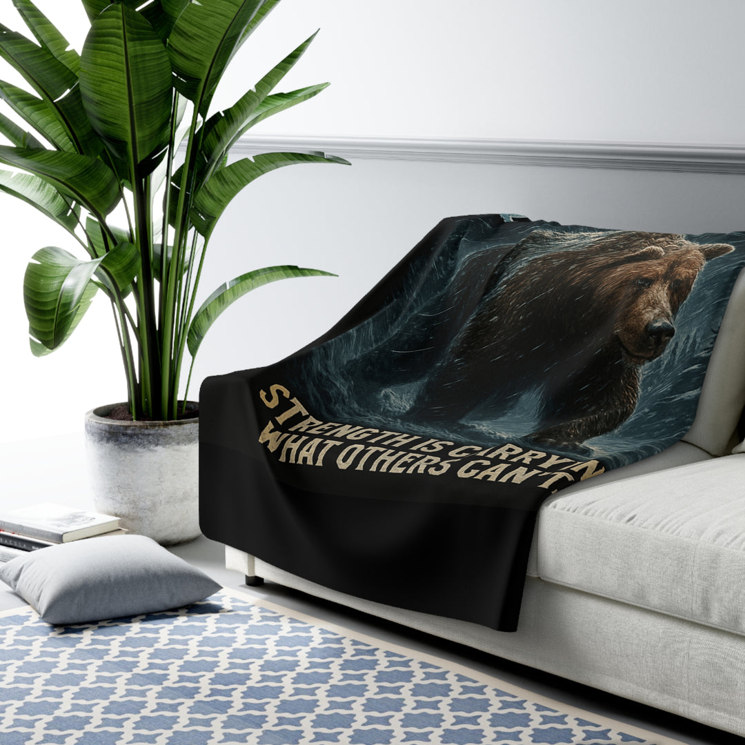 Bear the Burden Bear Sherpa Fleece Blanket
