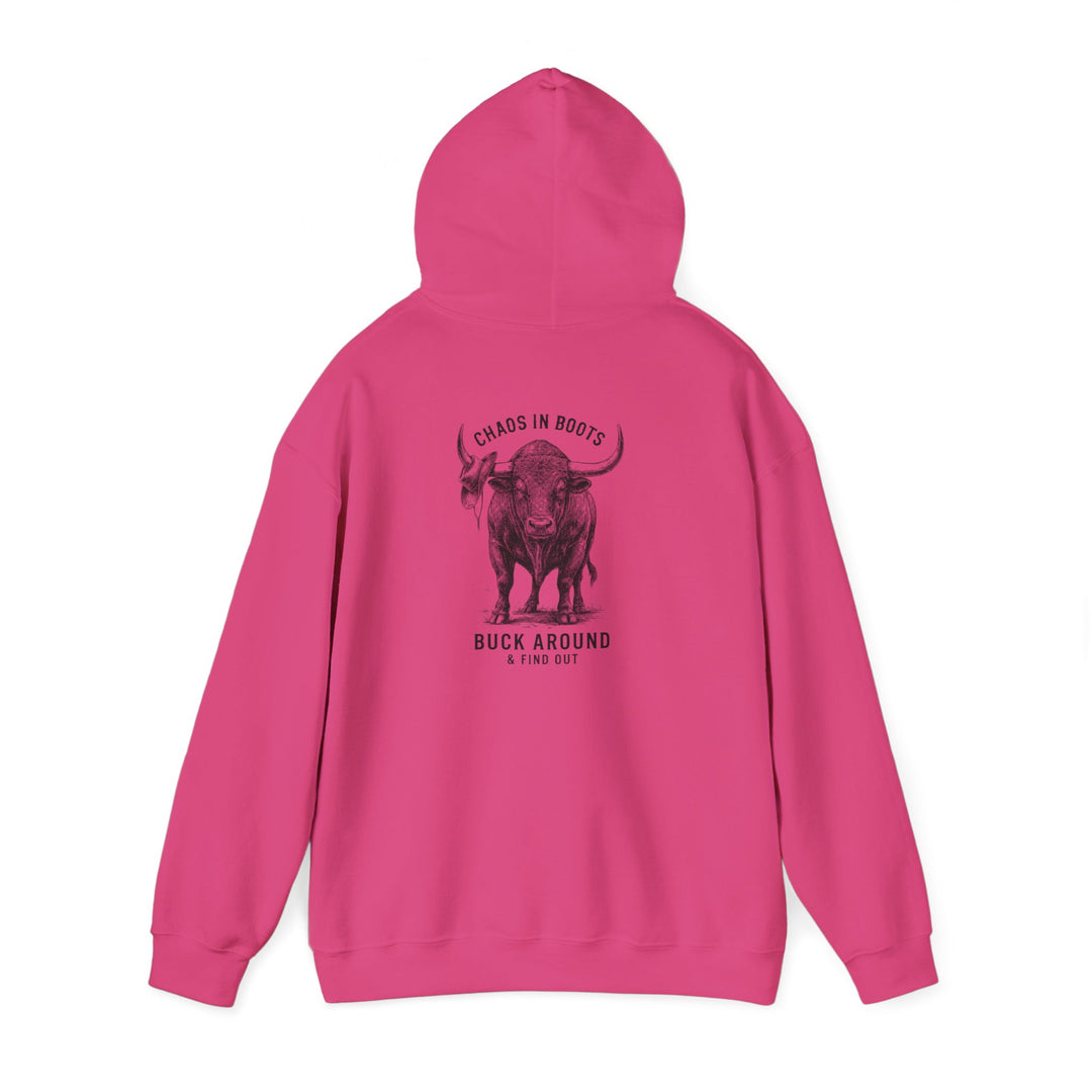 Chaos in Boots Hoodie - Buck Around & Find Out