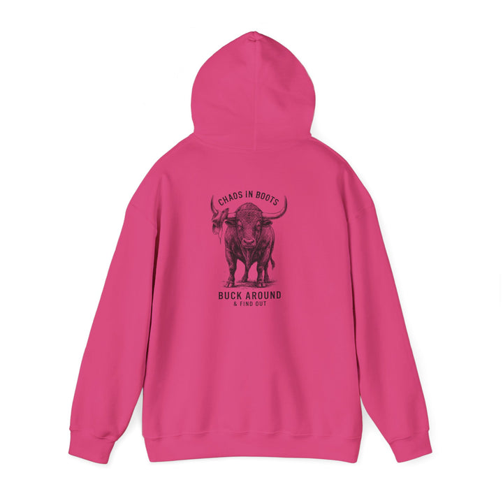 Chaos in Boots Hoodie - Buck Around & Find Out