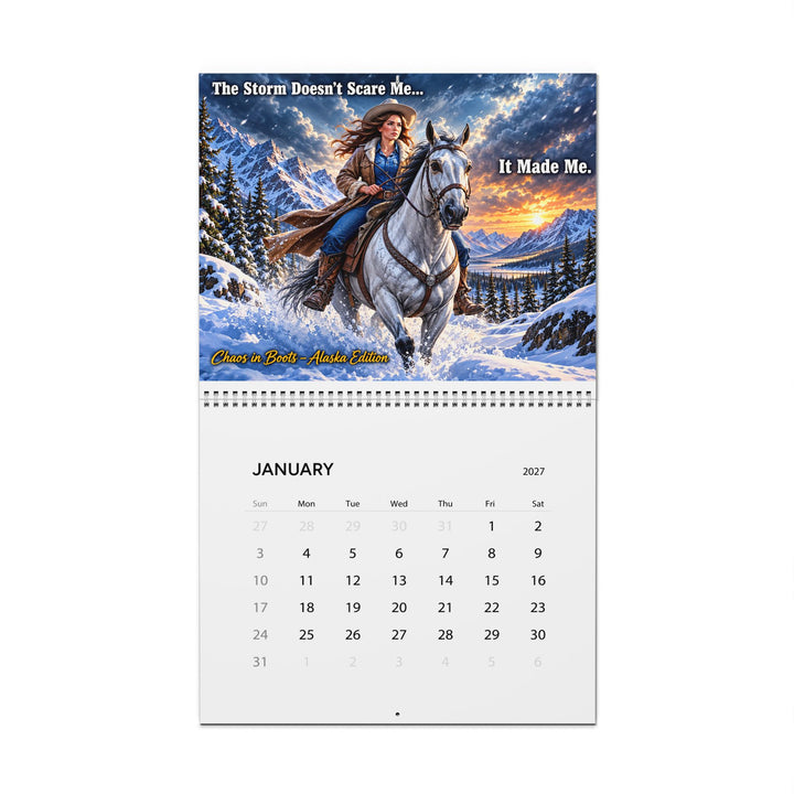 Chaos in Boots Wall Calendar 2027