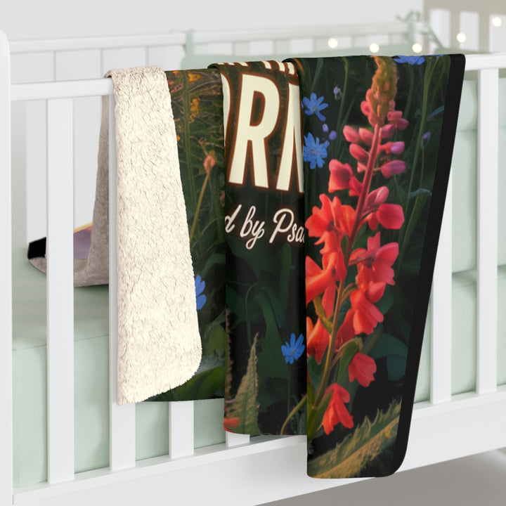 Joy Comes in the Morning Sherpa Fleece Blanket