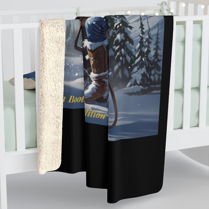 Sherpa Fleece Blanket - Chaos in Boots - Rider of the Storm Design