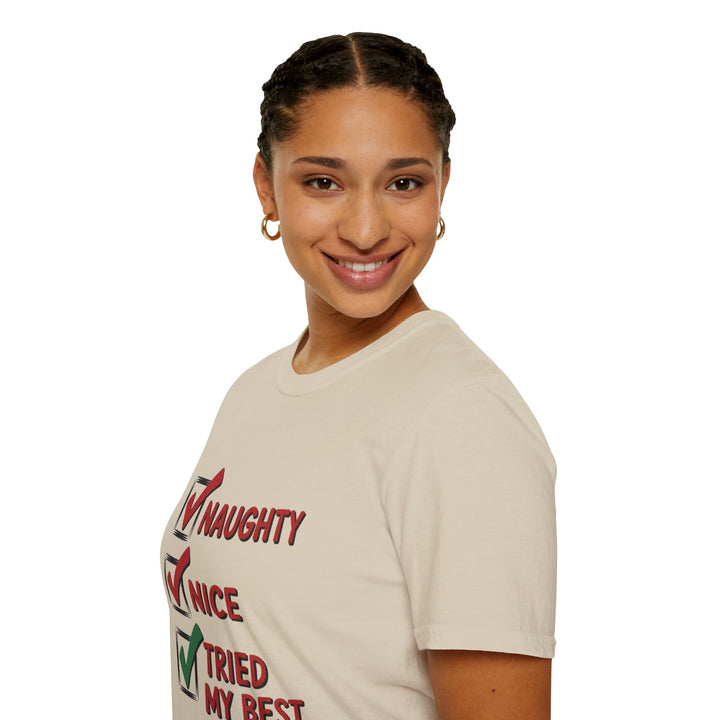 Naughty, Nice, Tried My Best T-Shirt