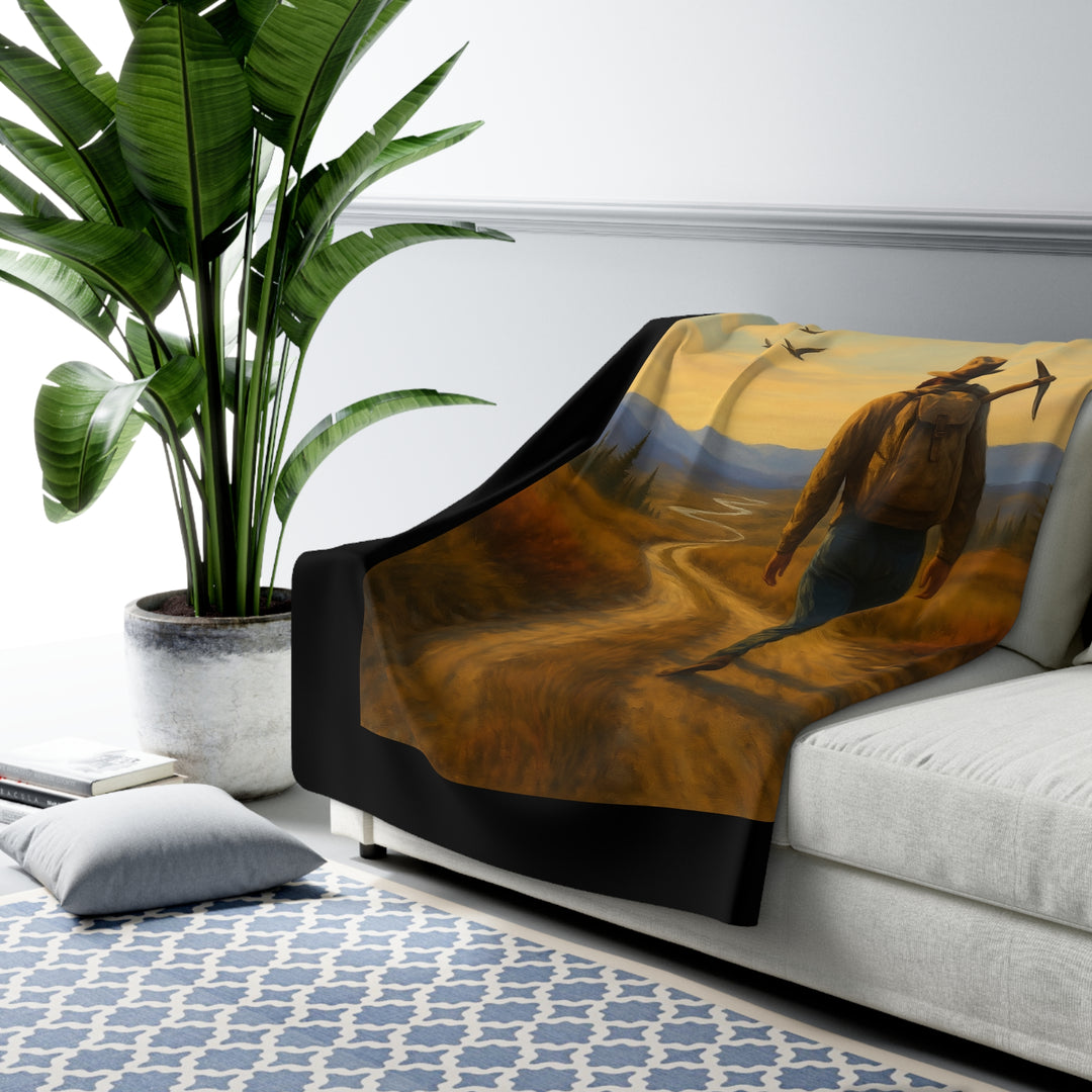 Sherpa Fleece Blanket - Purpose Will Carry Me Design