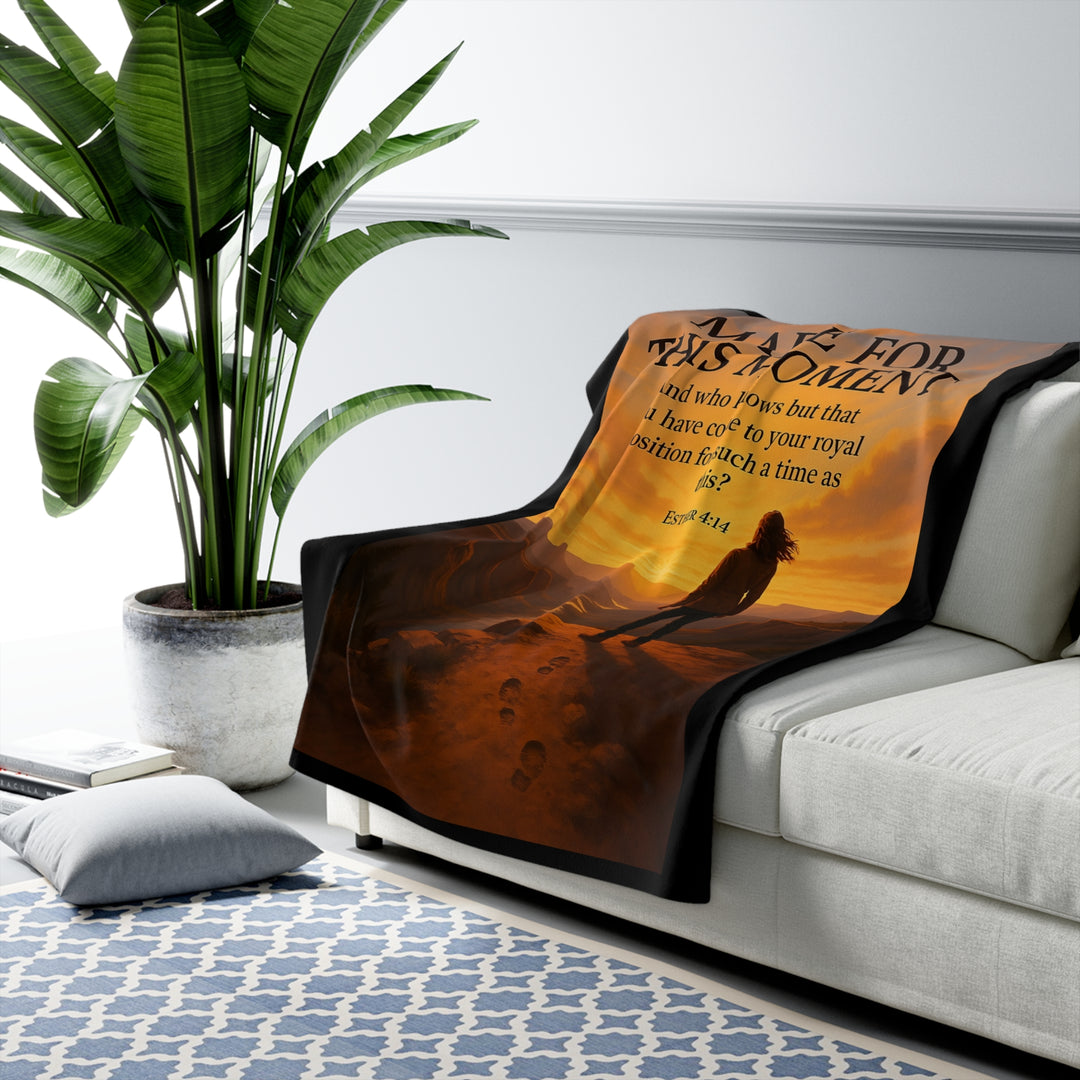 Inspirational Sherpa Fleece Blanket - Made for This Moment Design