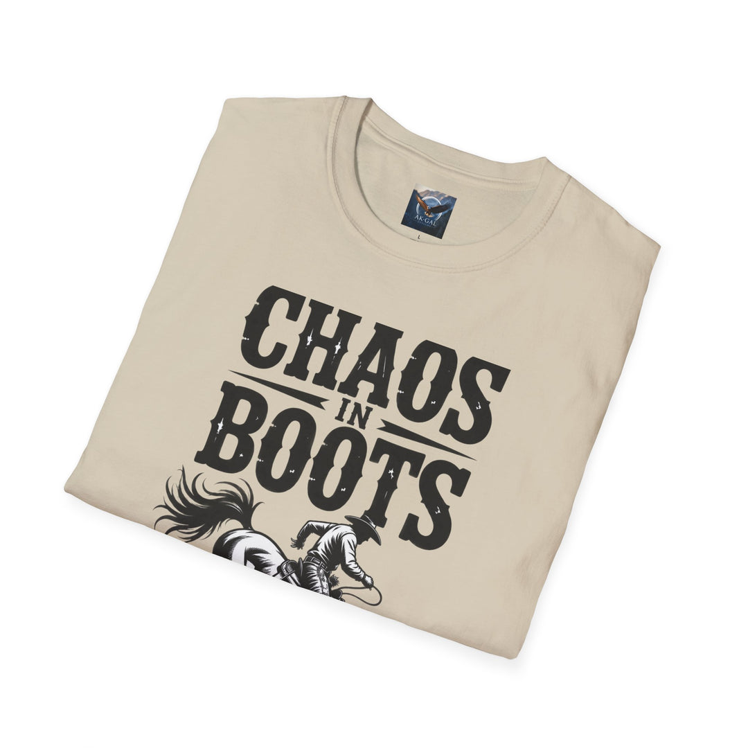 Chaos in Boots - Bronc T-Shirt