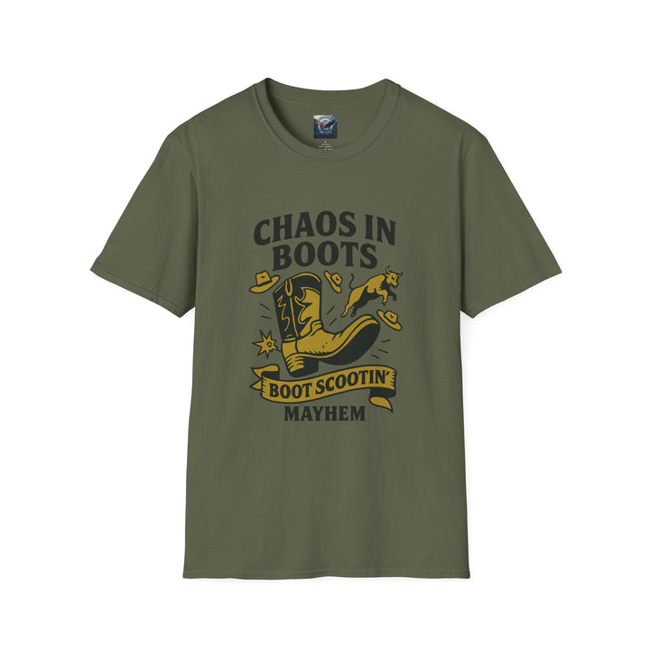 Chaos in Boots - Boot Scootin' Mayhem T-Shirt