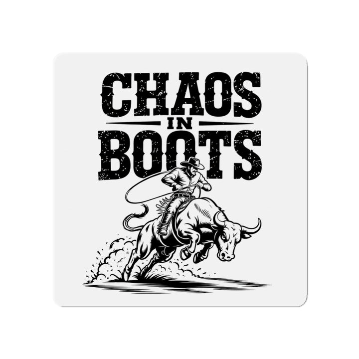 Chaos in Boots Die-Cut Magnet — Raging Bull