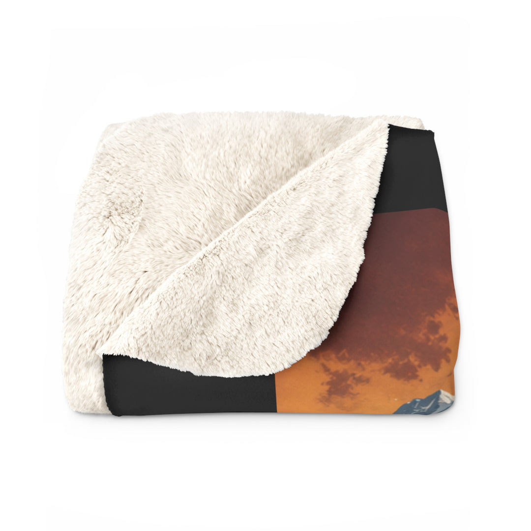 Chaos in Boots Alaska Rodeo Ride Sherpa Fleece Blanket