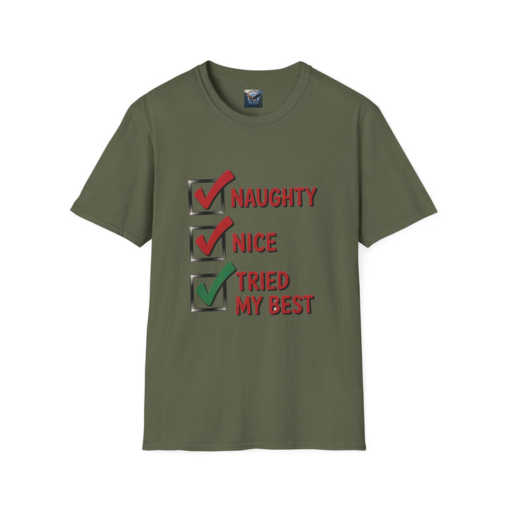 Naughty, Nice, Tried My Best T-Shirt