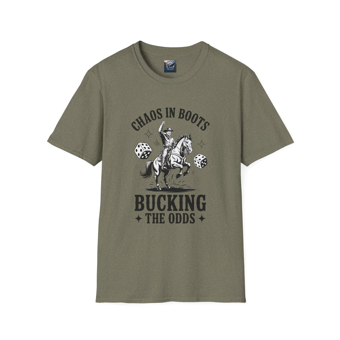 Chaos in Boots - Bucking the Odds T-Shirt
