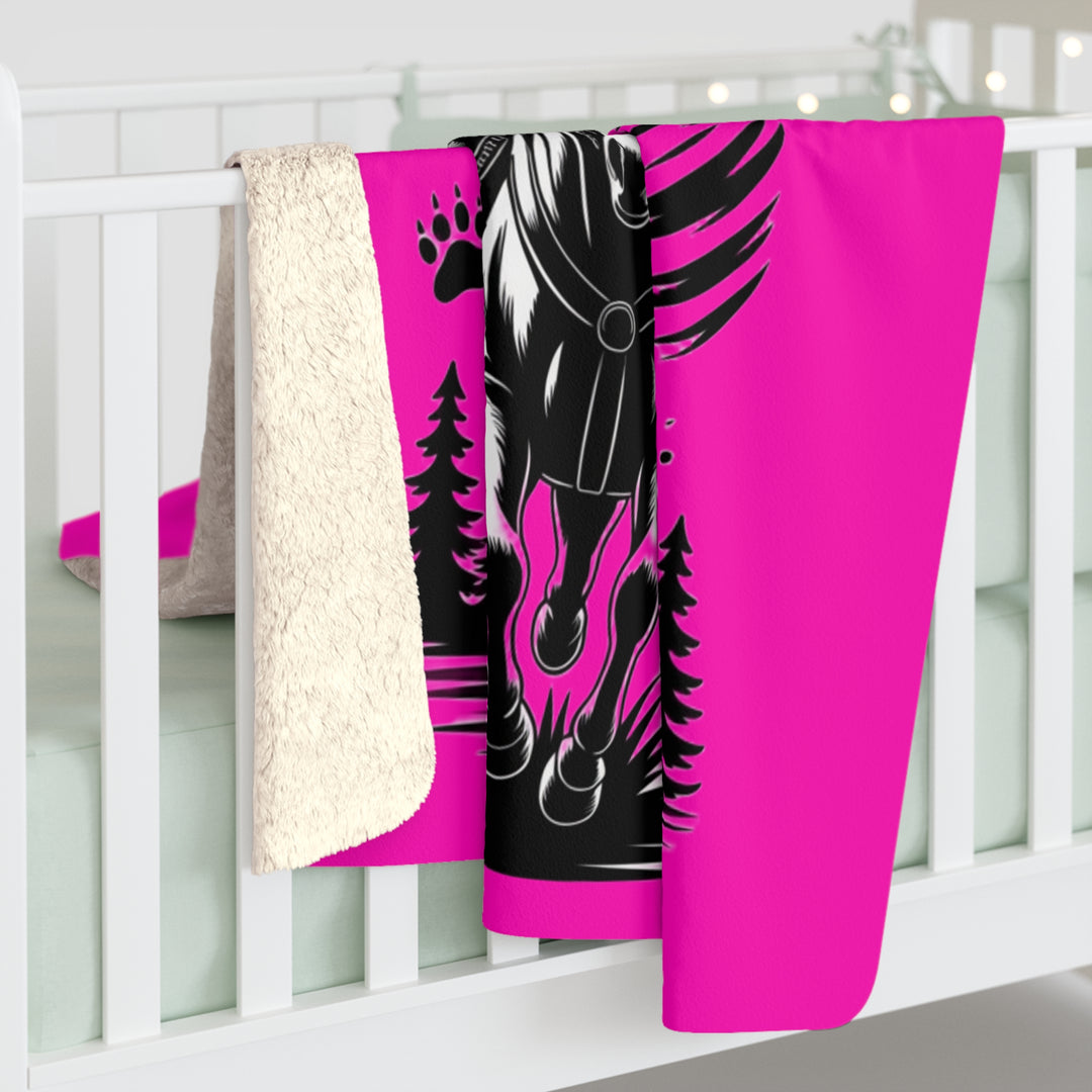 Chaos in Boots Frontier Freedom Rider Sherpa Fleece Blanket