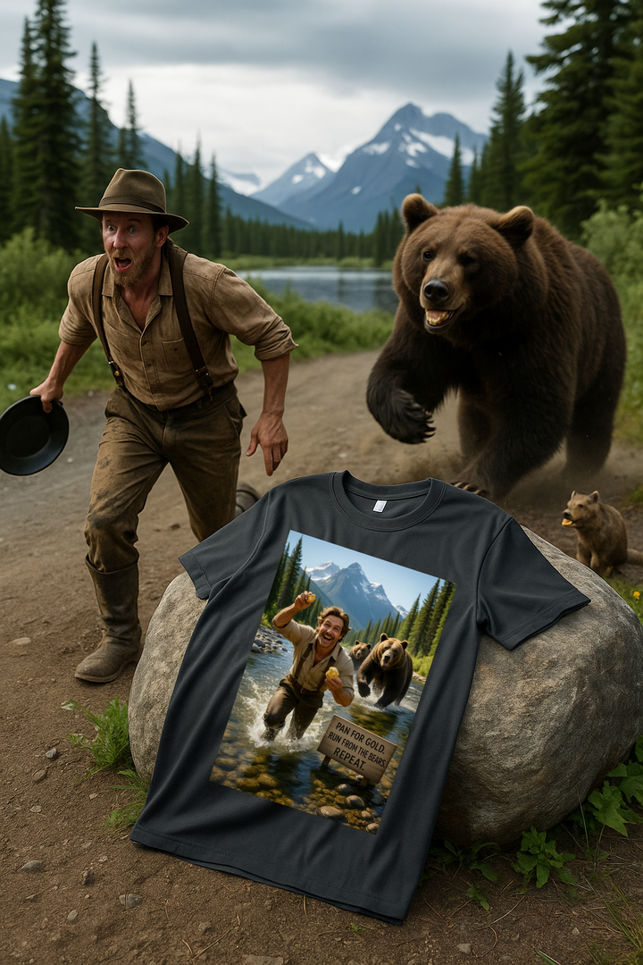 Pan for Gold. Run From Bears. Repeat T-Shirt