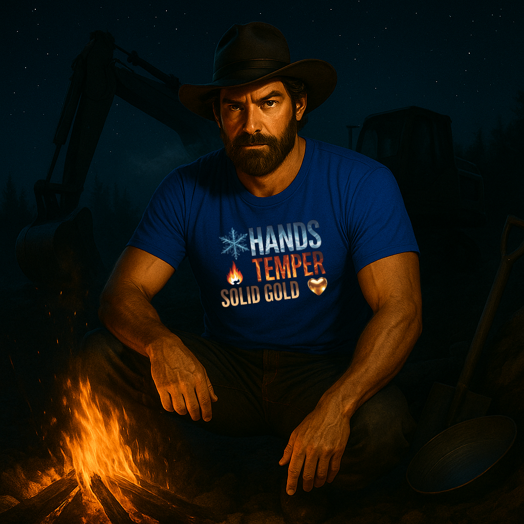 Cold Hands, Hot Temper, Solid Gold Heart T-Shirt