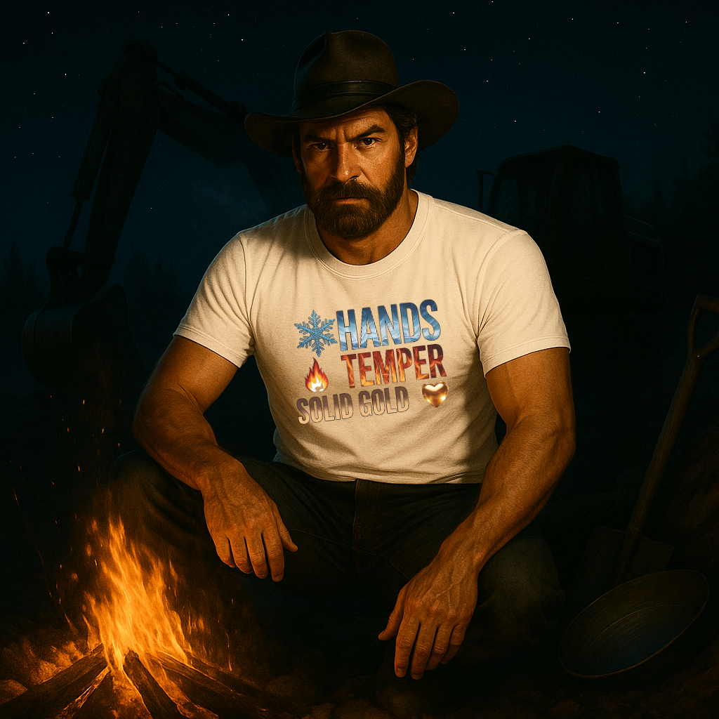 Cold Hands, Hot Temper, Solid Gold Heart T-Shirt