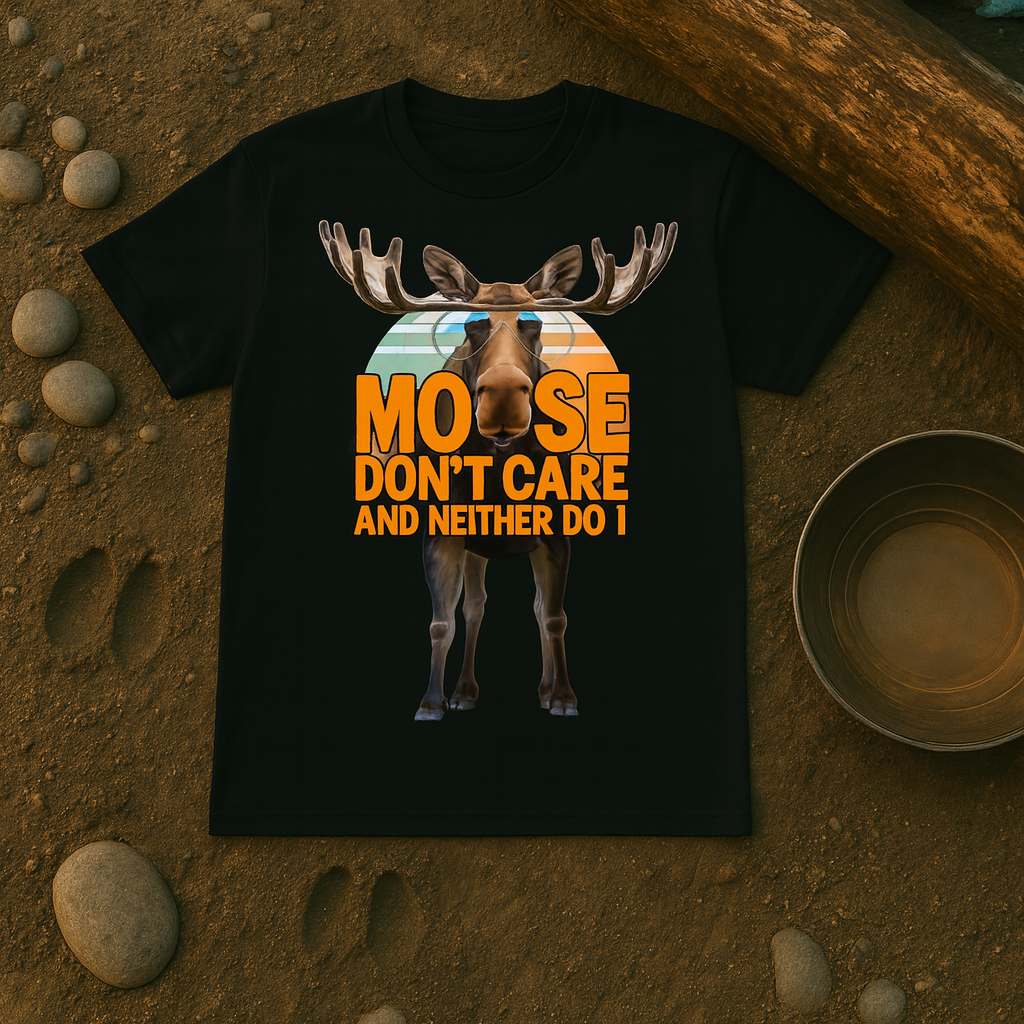 Moose Don't Care and Neither Do I Tee