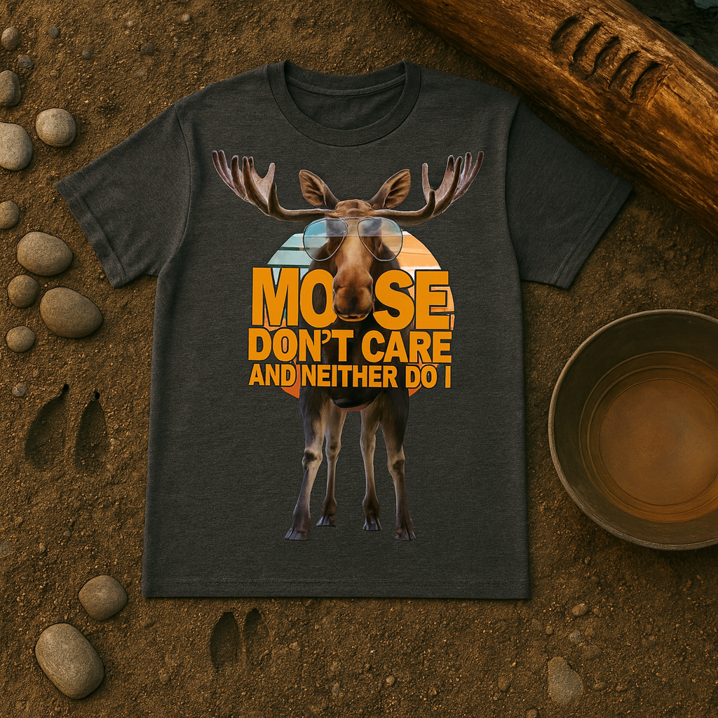 Moose Don't Care and Neither Do I Tee