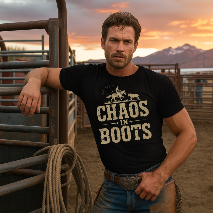 Roping Chaos in Boots T-Shirt