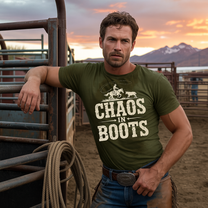 Roping Chaos in Boots T-Shirt