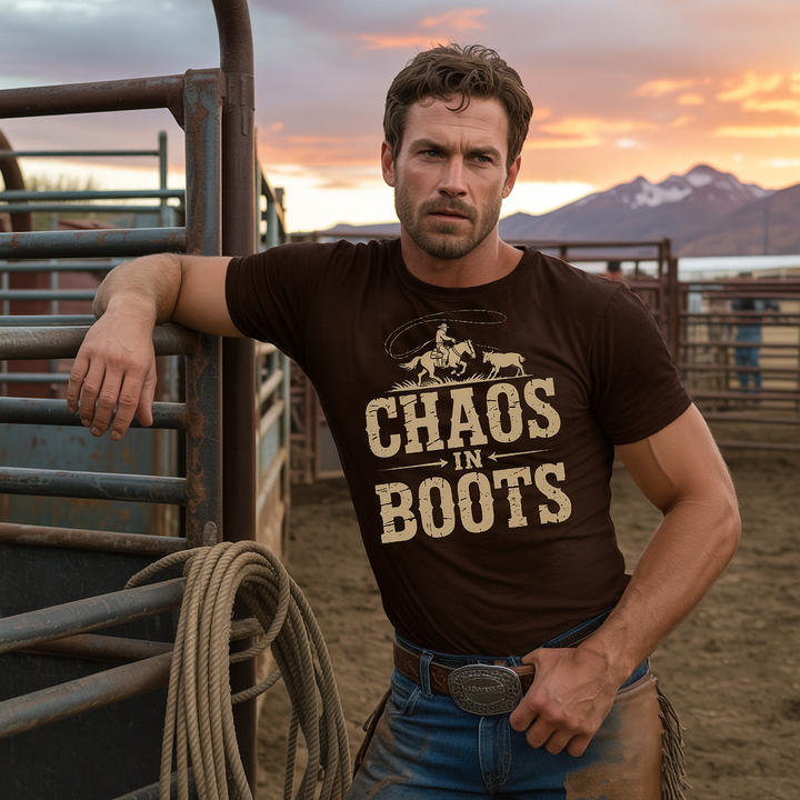 Roping Chaos in Boots T-Shirt