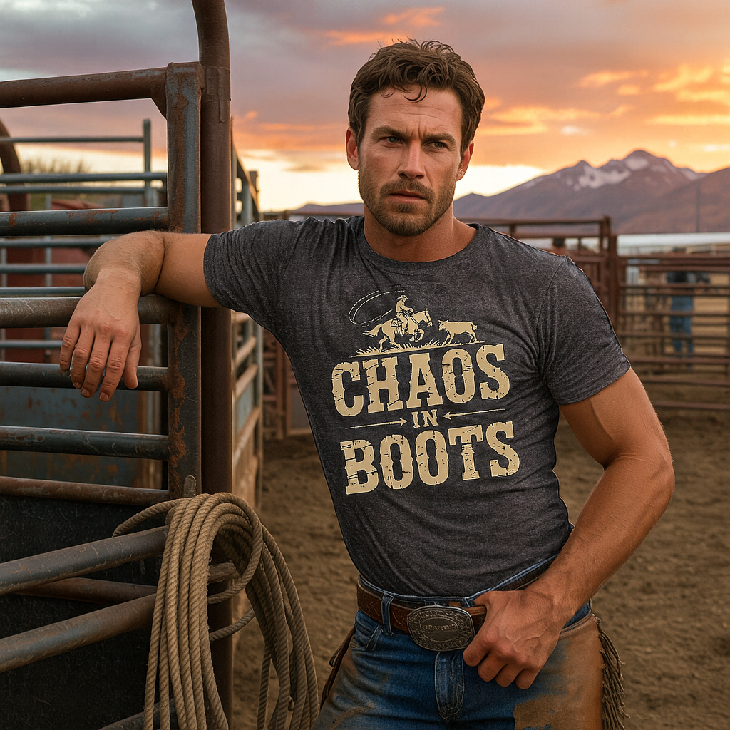 Roping Chaos in Boots T-Shirt