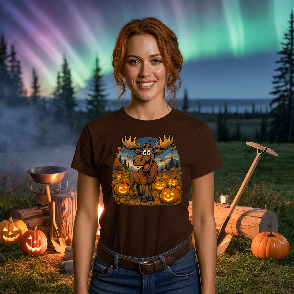 Happy Moose Halloween T-Shirt