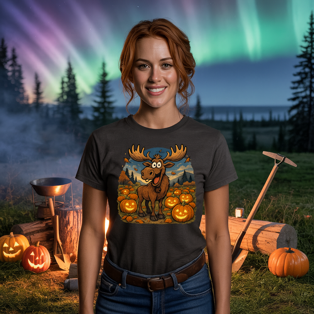 Happy Moose Halloween T-Shirt