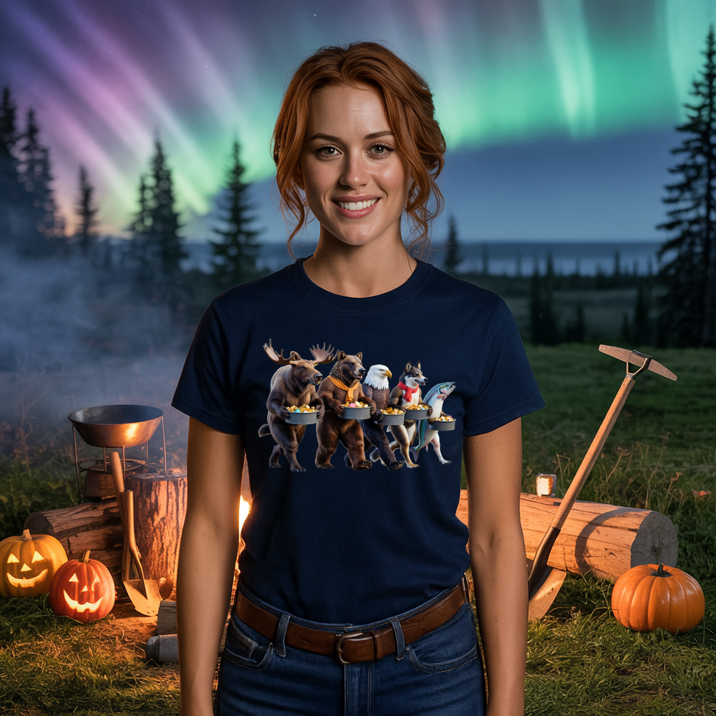 Alaska Halloween Wildlife Parade T-Shirt
