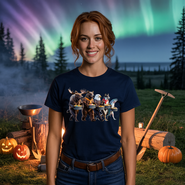Alaska Halloween Wildlife Parade T-Shirt