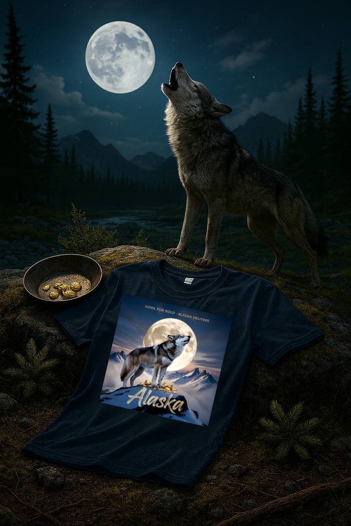 Howl for Gold, Alaska Delivers T-Shirt