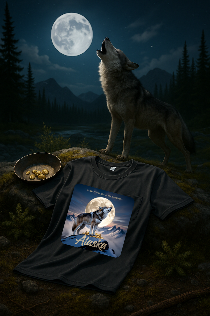 Howl for Gold, Alaska Delivers T-Shirt