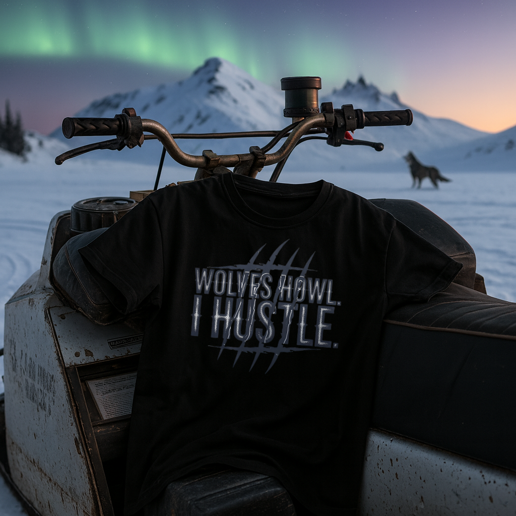 Wolves Howl, I Hustle T-Shirt