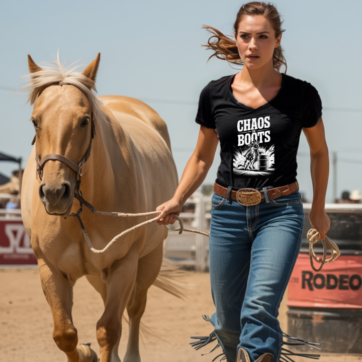 Chaos in Boots - Barrel Queen #1 T-Shirt