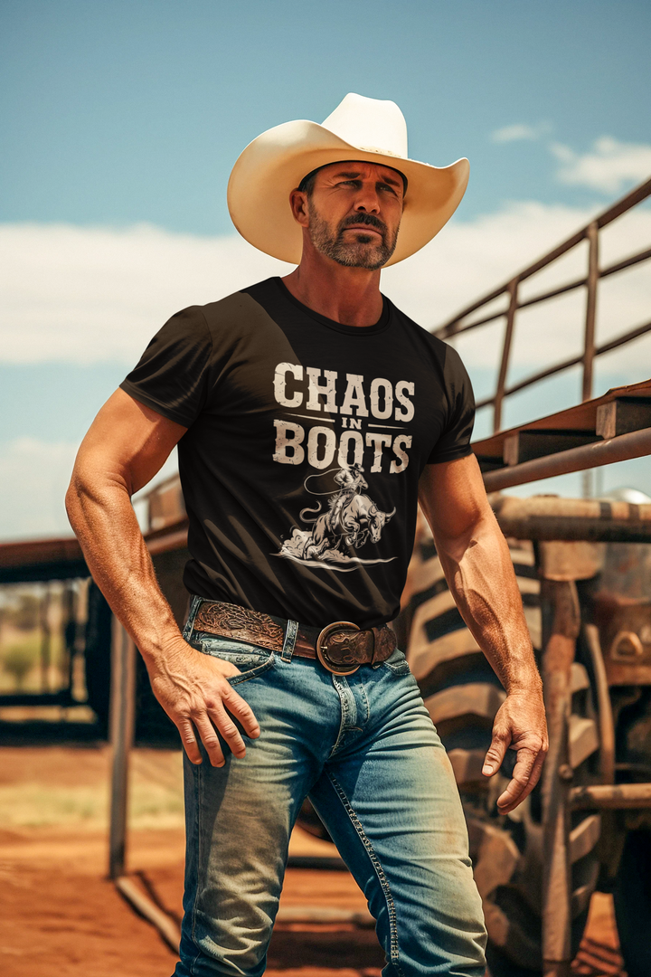 Chaos in Boots - Raging Bull T-Shirt